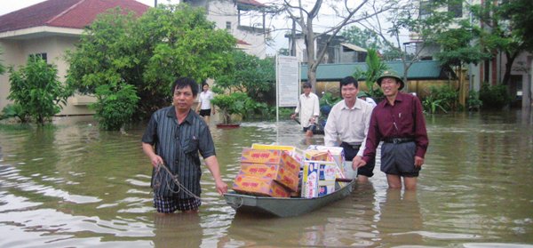 Das Dorf der Freundschaft nach dem Hochwasser